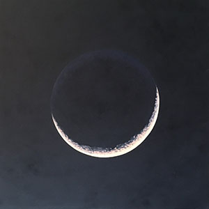 Image of the painting, Crescent Moon South by Glen Hansen